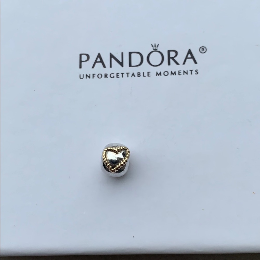 Authentic retired Pandora Heart Clip Charm